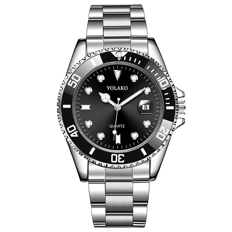 Men's Calendar Steel Band Premium Quartz Watch