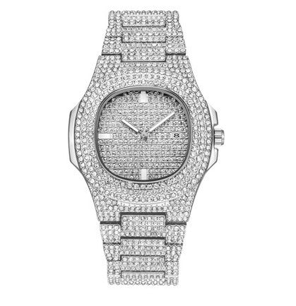 Ladies Gypsophila Calendar Diamond Steel Band Watch