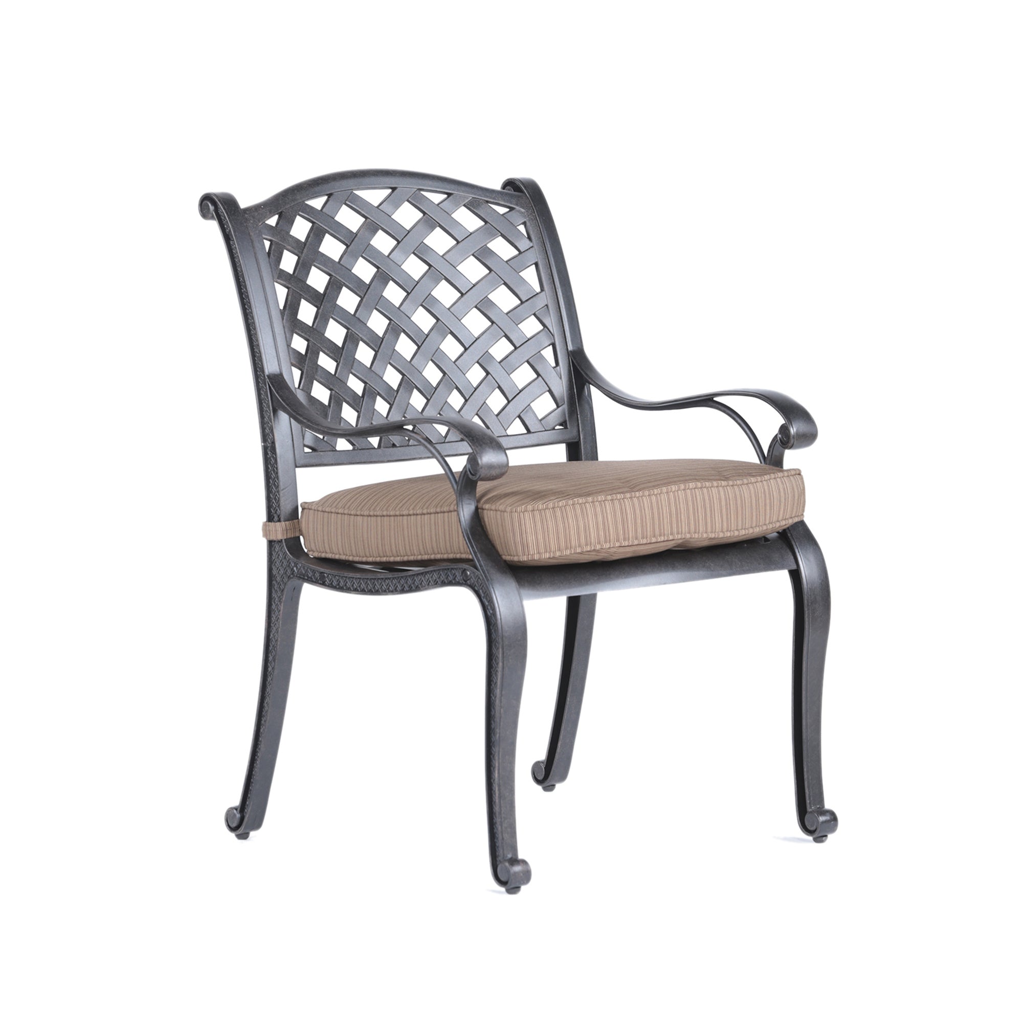 Sparta Modern Dining Arm Chair; Brown