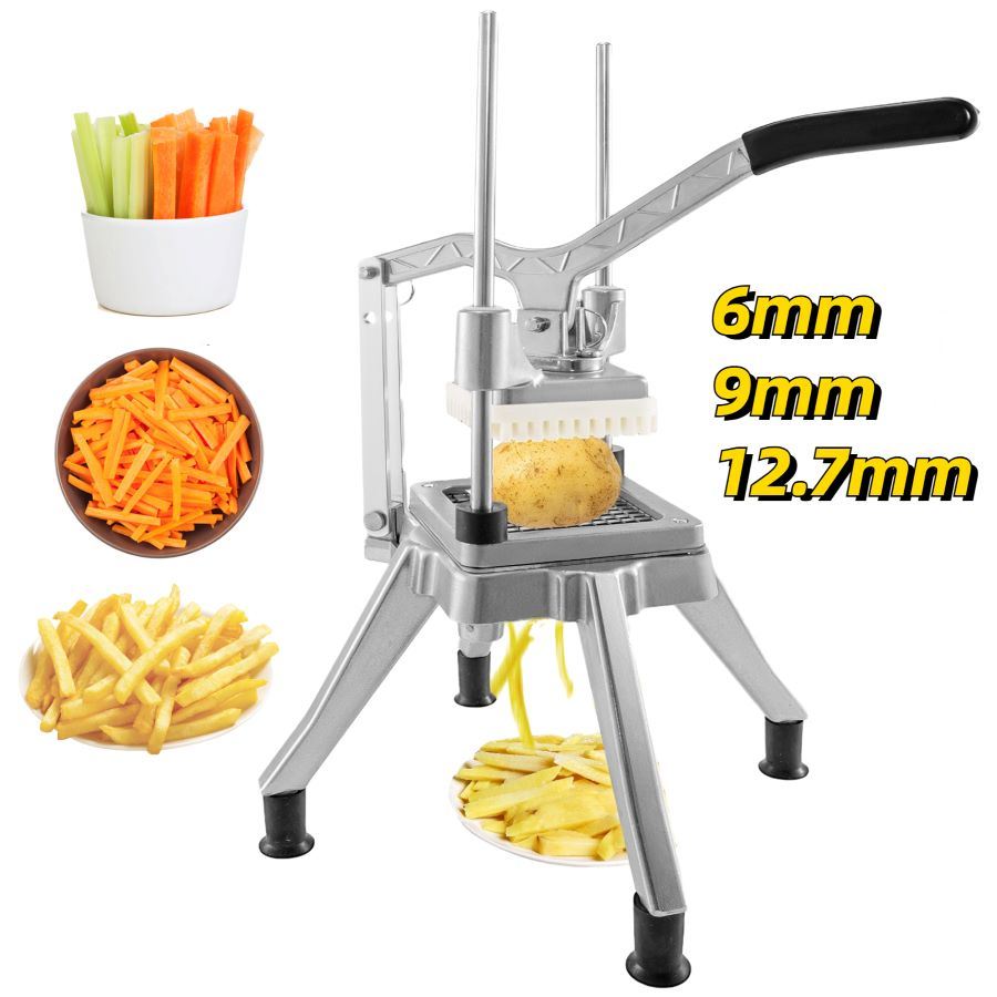 6mm/9mm/12.7mm Commercial Home Vegetable Fruit Dicer Cutter Slicer Chopper Manual Cutting Machine
