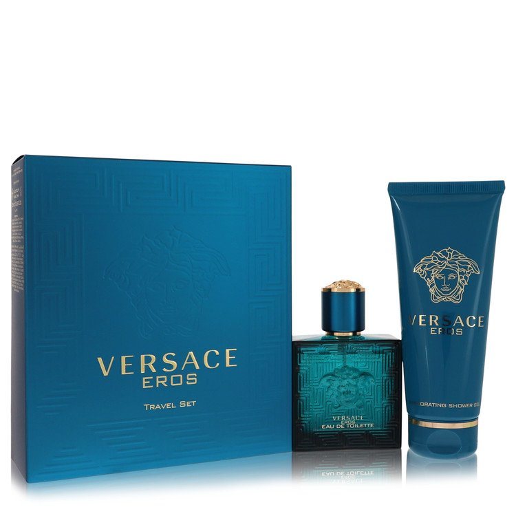 Versace Eros by Versace Gift Set - 1.7 oz Eau De Toilette Spray + 3.4 oz Shower Gel