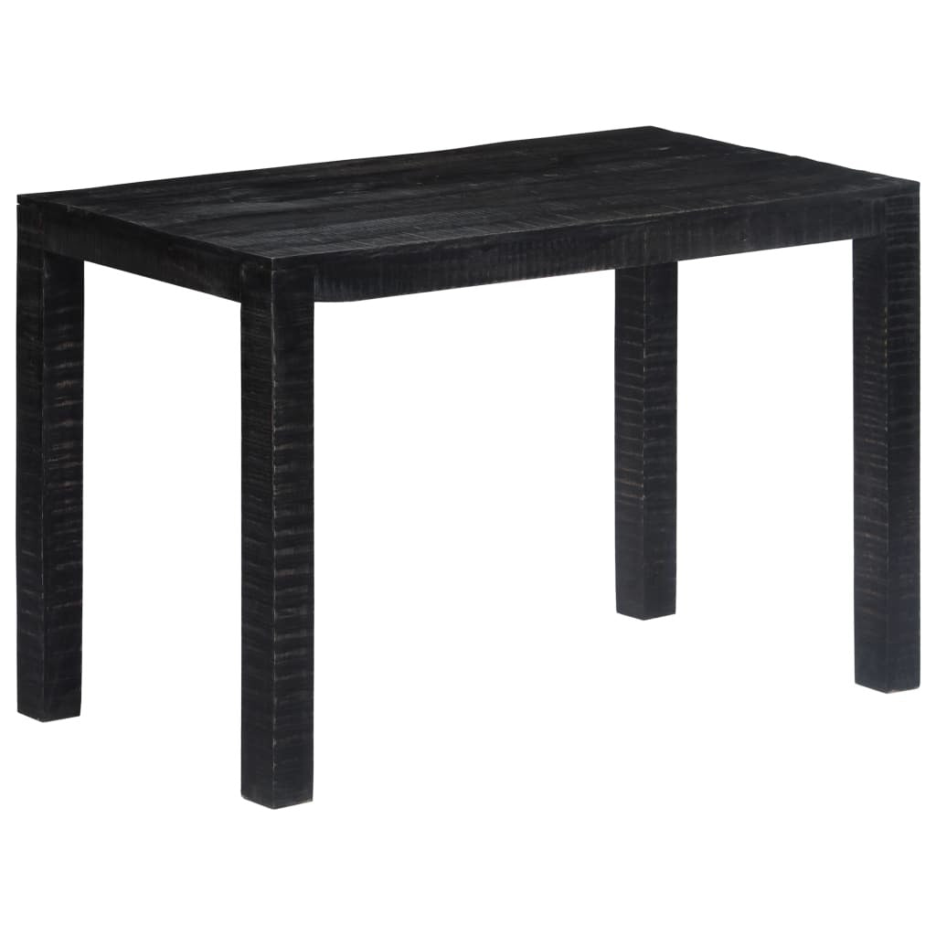 Dining Table Black 46.5"x23.6"x29.9" Solid Mango Wood