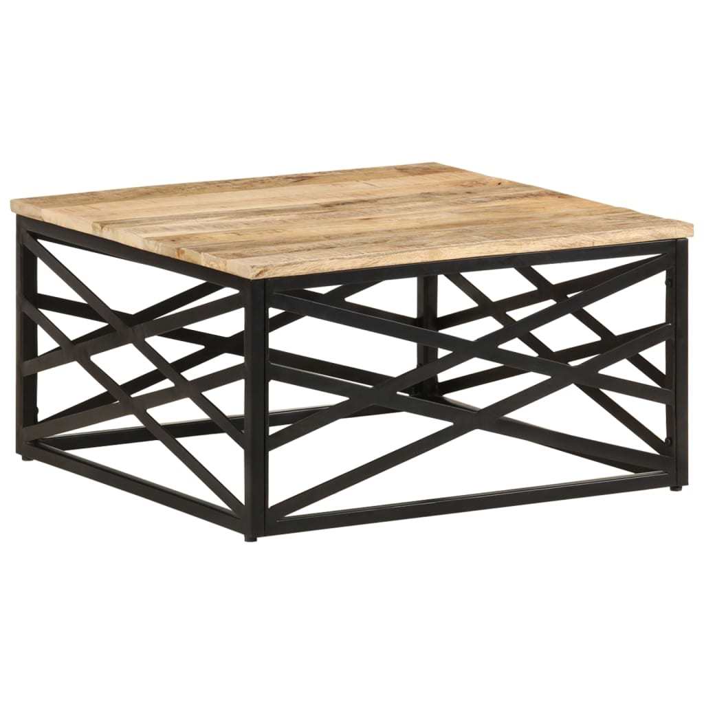 Coffee Table 26.8"x26.8"x13.8" Solid Mango Wood
