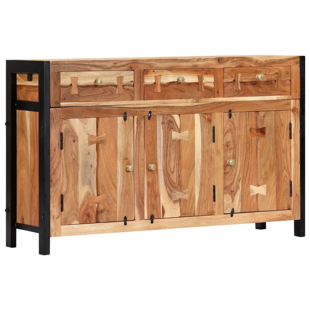 Sideboard 47.2"x13.8"x29.5" Solid Acacia Wood