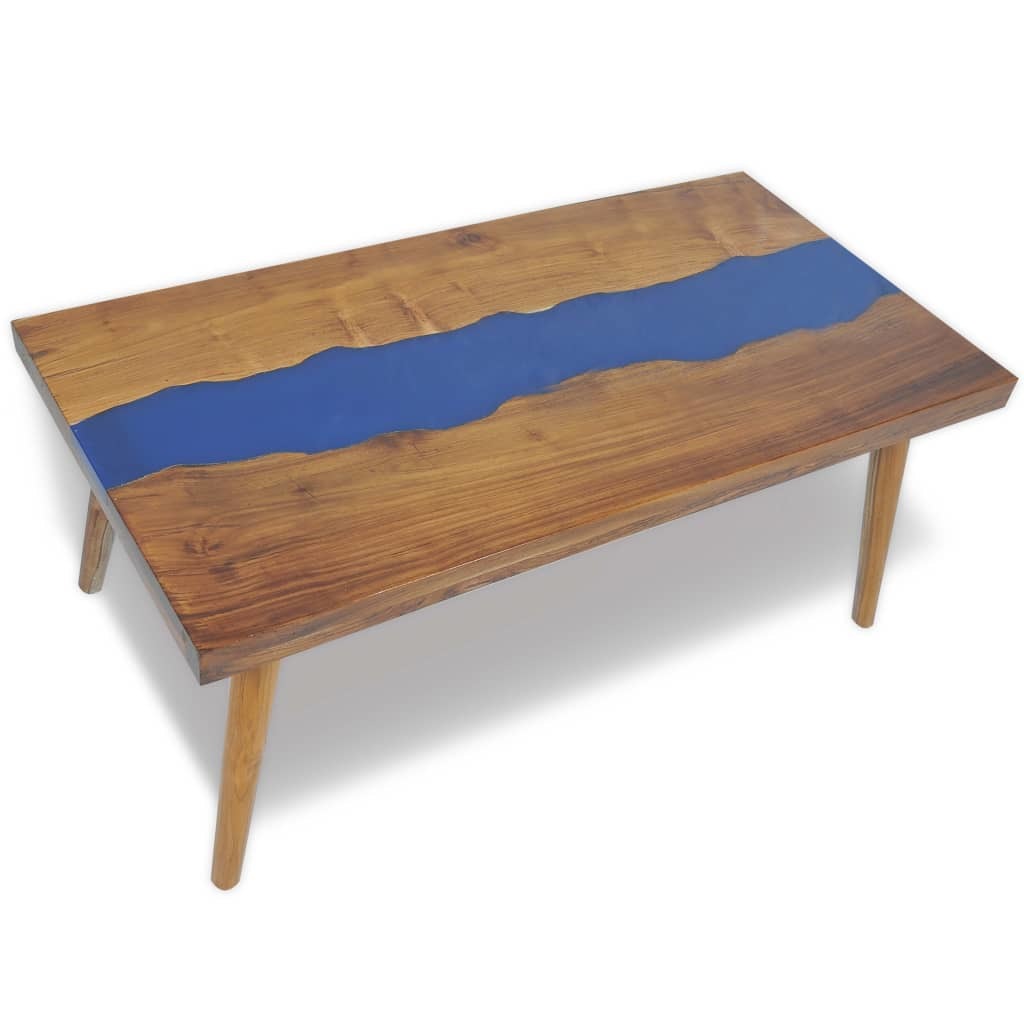 Coffee Table Teak Resin 39.4"x19.7"x15.7"