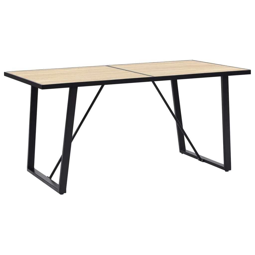 Dining Table Oak 55.1"x27.6"x29.5" MDF