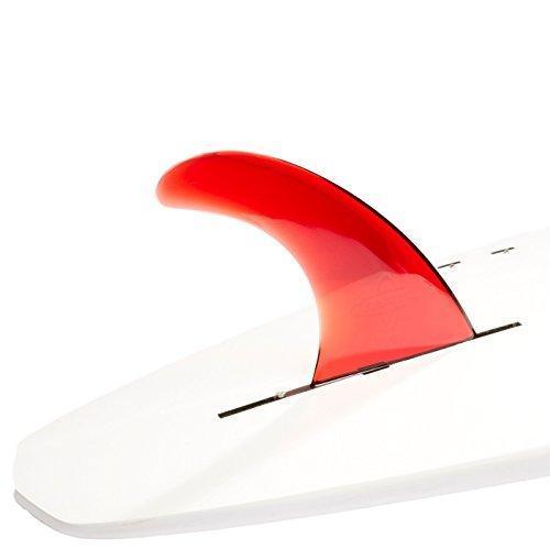 DORSAL Signature Surf SUP Single Center Fin Longboard Surfboard Fins - Red
