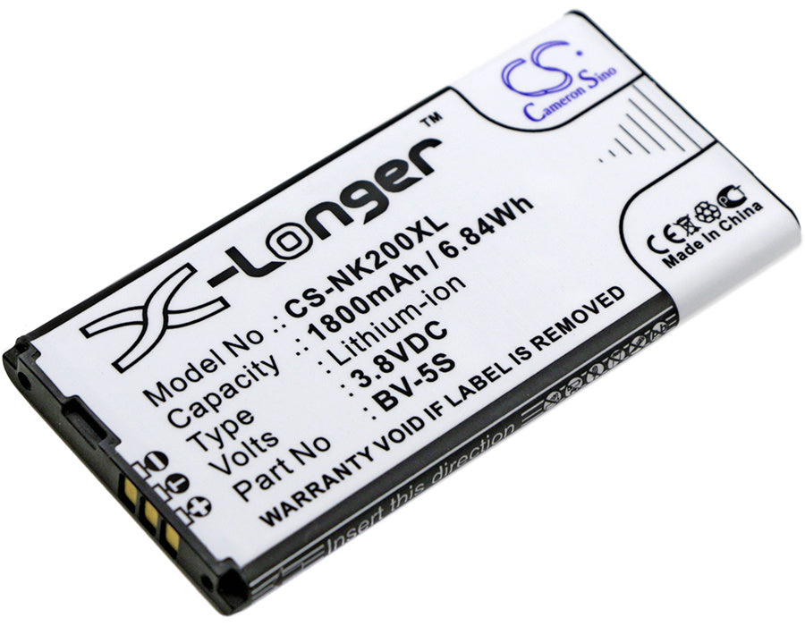 1800mAh Battery - CS-NK200XL / Li-ion / Volts: 3.8