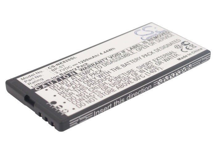 1200mAh Battery - CS-NK820SL / Li-ion / Volts: 3.7