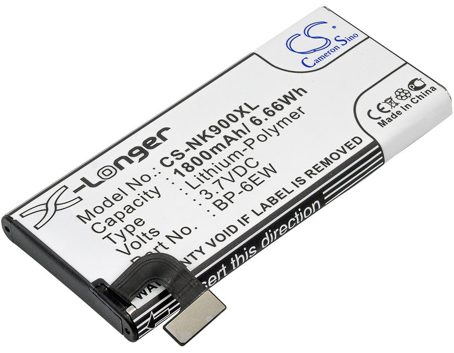 1800mAh Battery - CS-NK900XL / Li-Polymer / Volts: 3.7