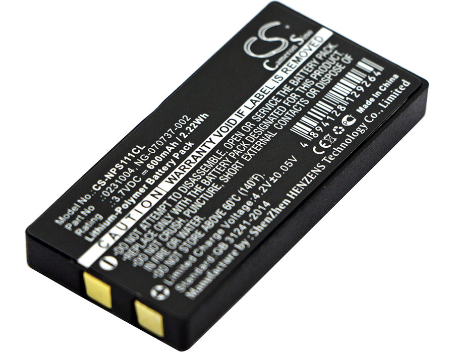 600mAh Battery - CS-NPS111CL / Li-Polymer / Volts: 3.7