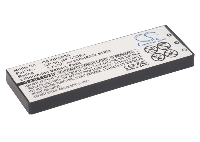 950mAh Battery - CS-NP50CA / Li-ion / Volts: 3.7