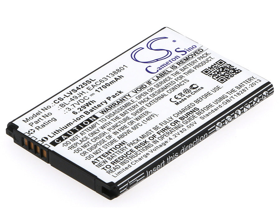 1700mAh Battery - CS-LVS425SL / Li-ion / Volts: 3.7