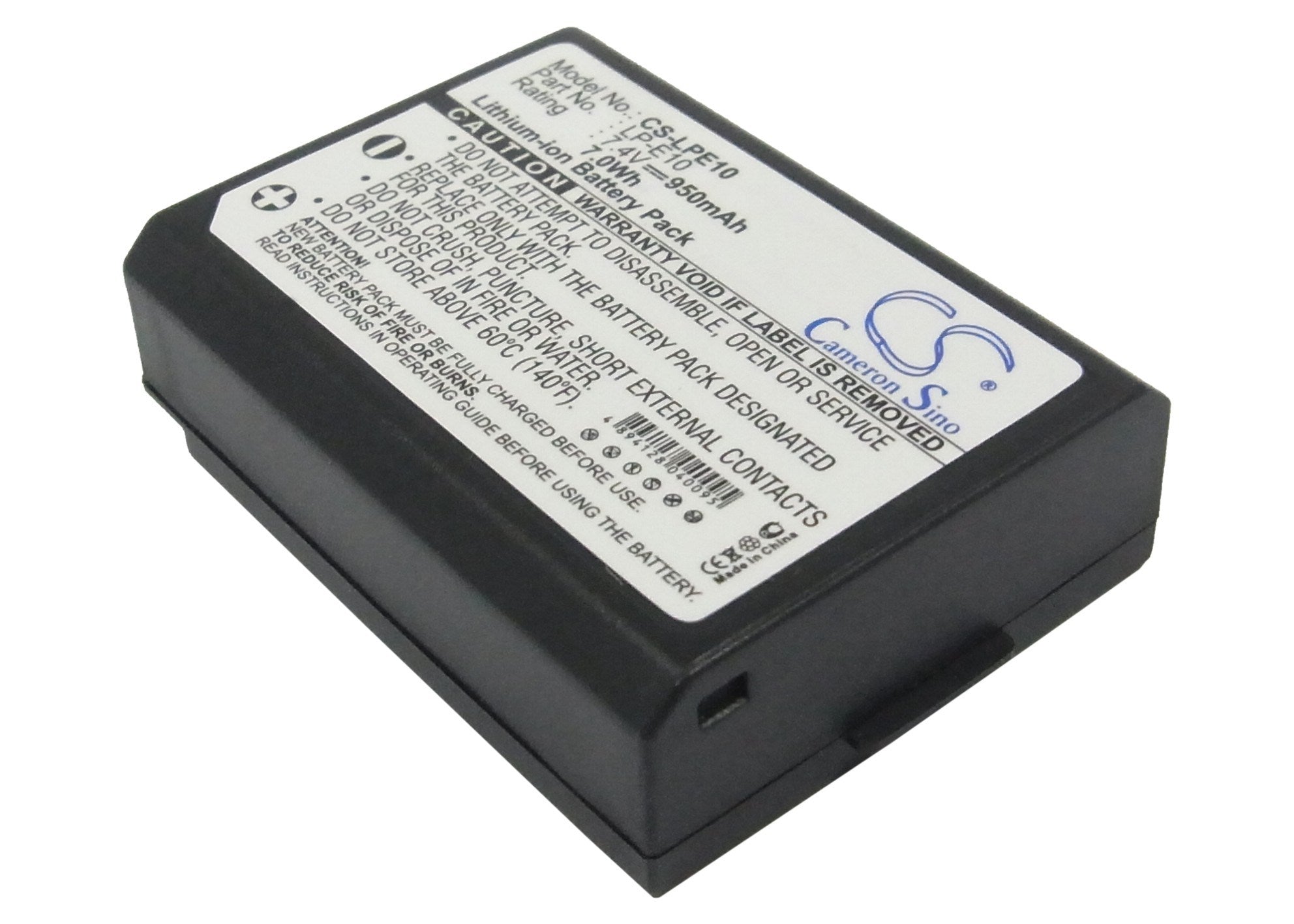 950mAh Battery - CS-LPE10 / Li-ion / Volts: 7.4