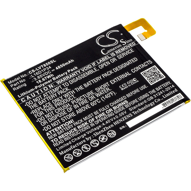 4850mAh Battery - CS-LVT850SL / Li-Polymer / Volts: 3.85