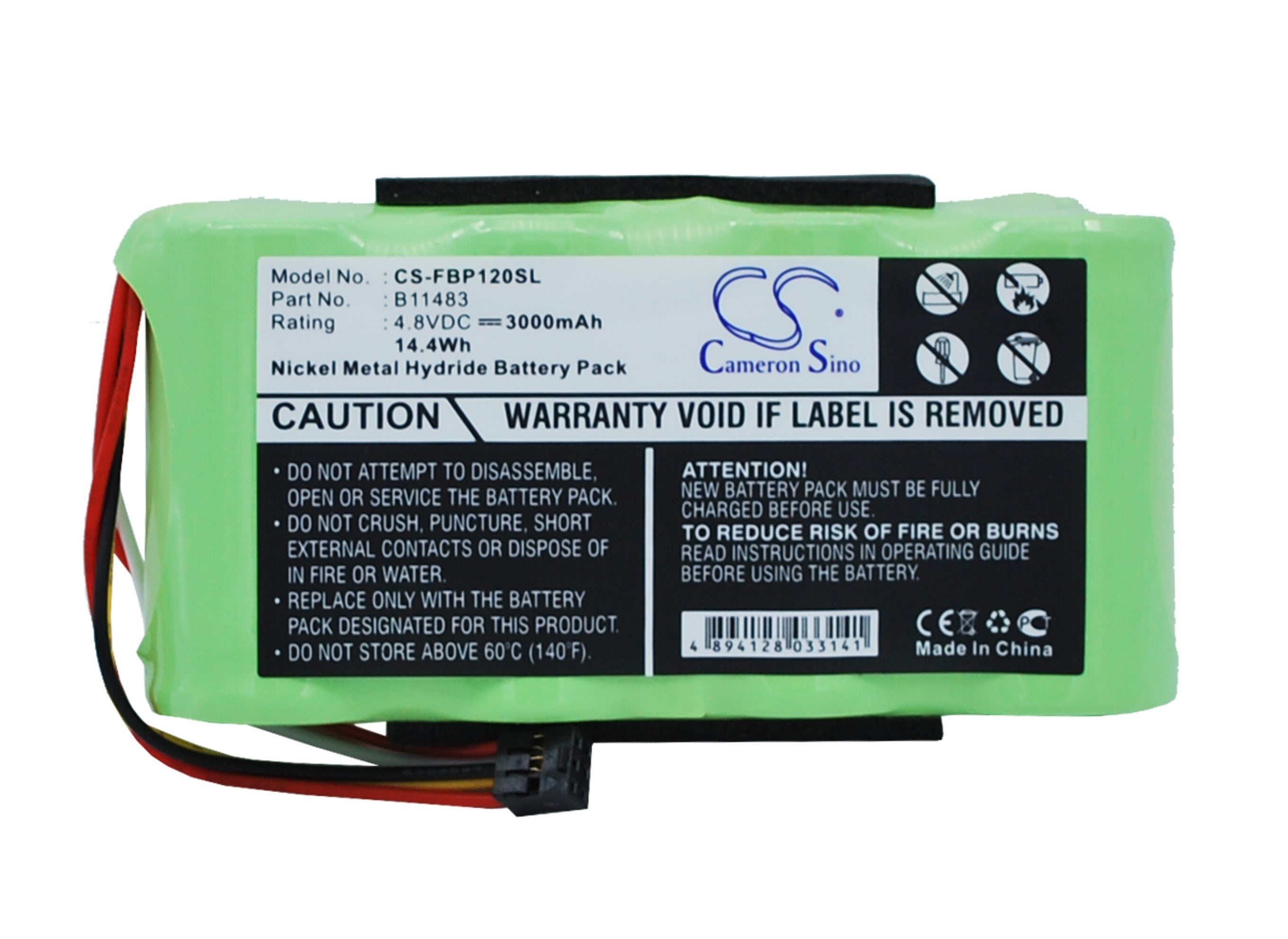 3000mAh Battery - CS-FBP120SL / Ni-MH / Volts: 4.8