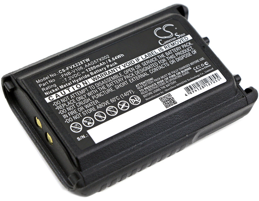 1200mAh Battery - CS-FVX228TW / Ni-MH / Volts: 7.2
