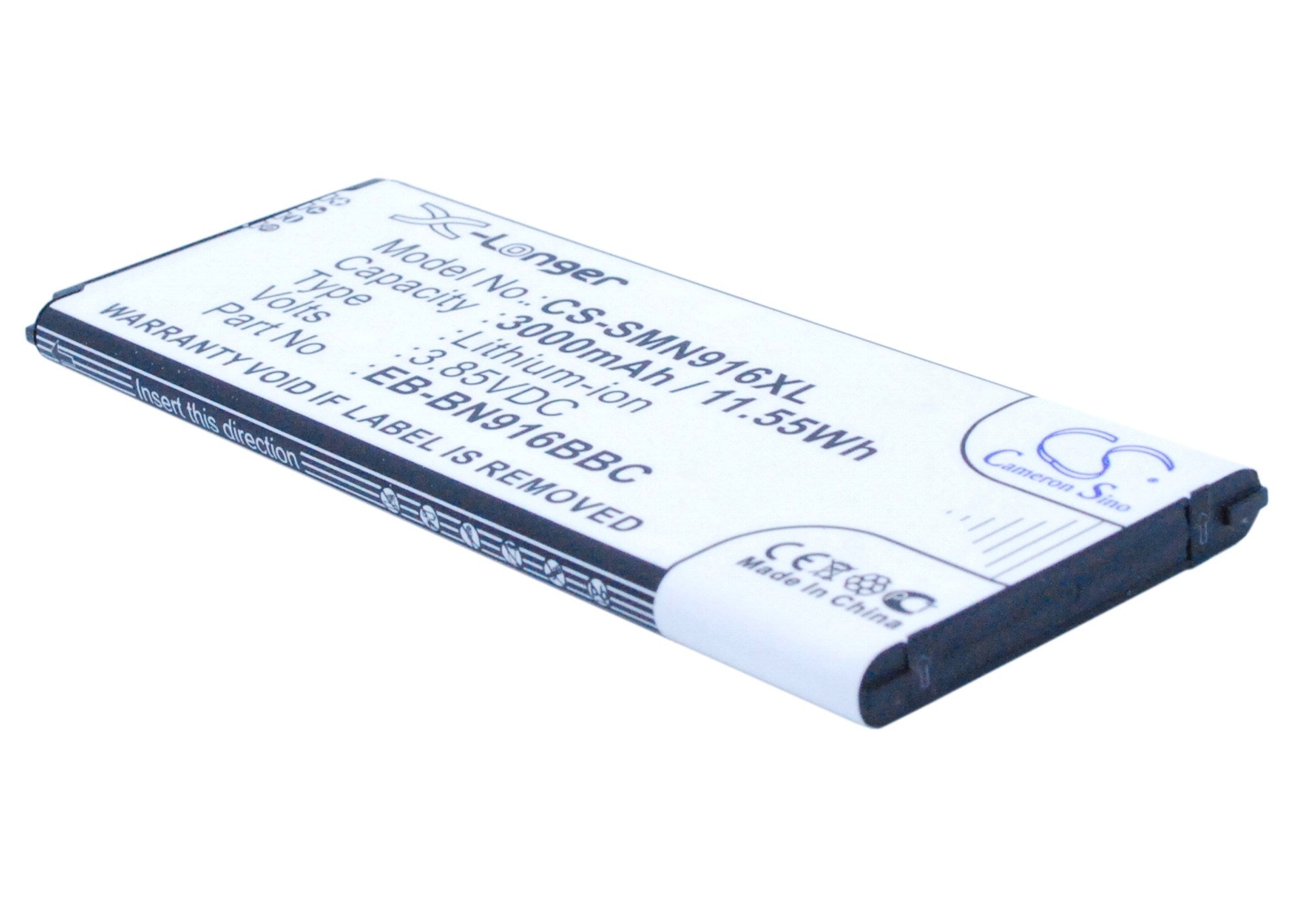 3000mAh Battery - CS-SMN916XL / Li-ion / Volts: 3.85