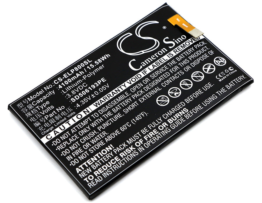 4100mAh Battery - CS-ELP800SL / Li-Polymer / Volts: 3.8