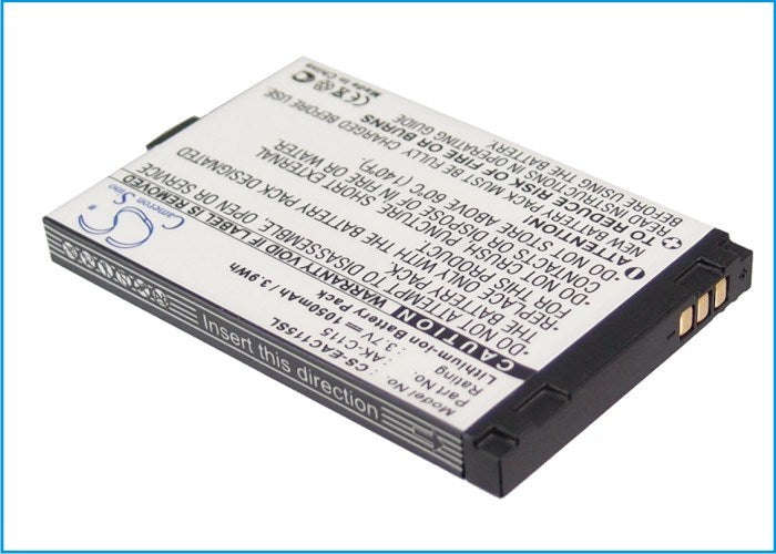 1050mAh Battery - CS-EAC115SL / Li-ion / Volts: 3.7