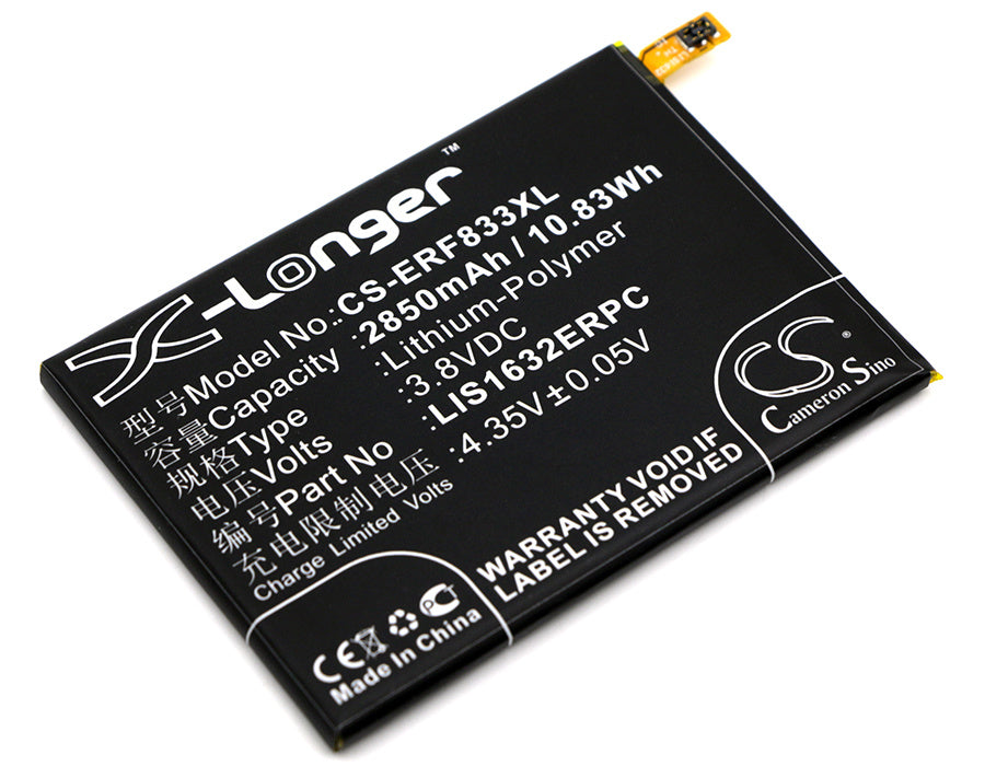 2850mAh Battery - CS-ERF833XL / Li-Polymer / Volts: 3.8