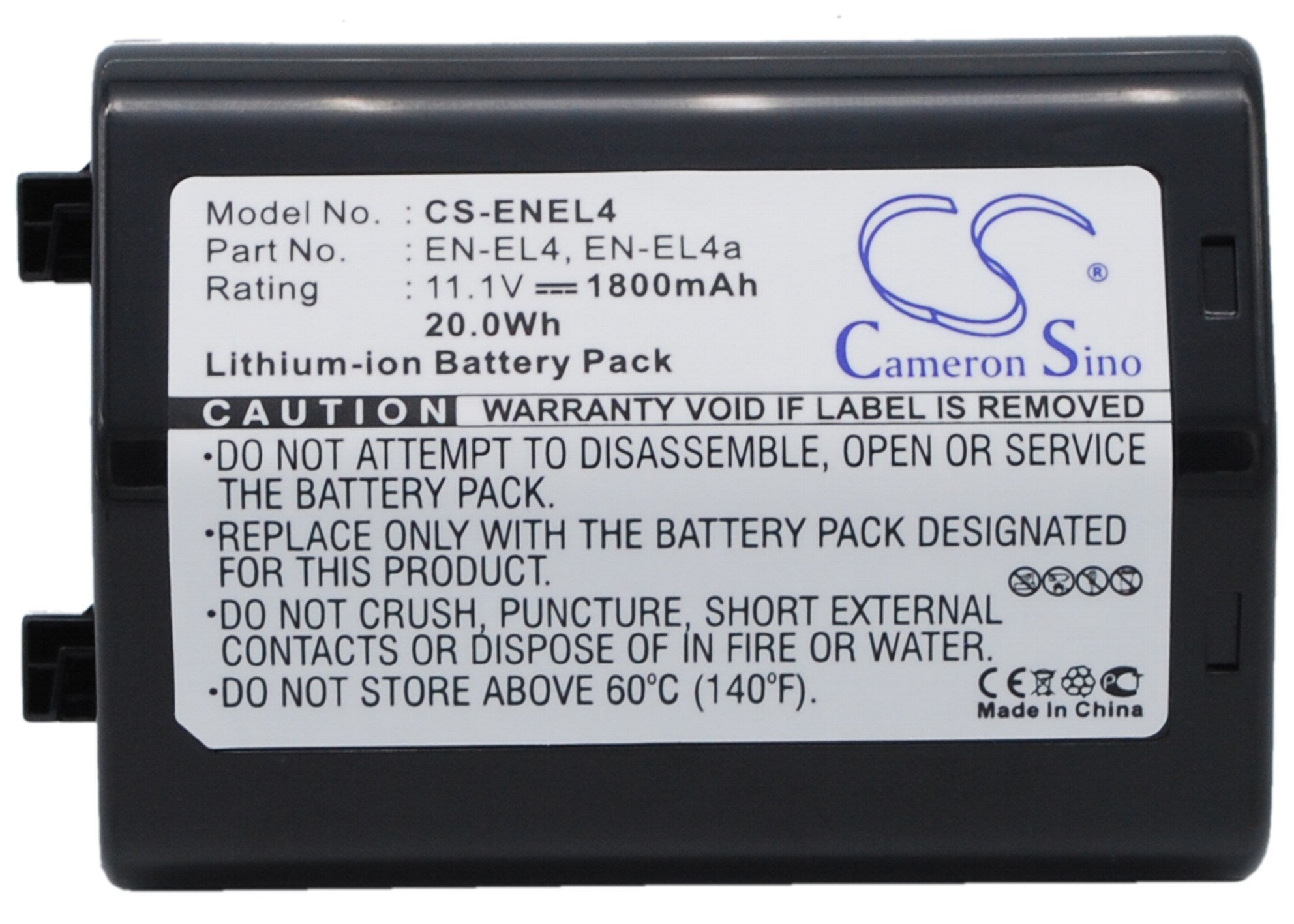 1800mAh Battery - CS-ENEL4 / Li-ion / Volts: 11.1