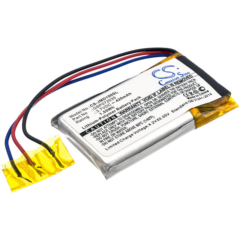420mAh Battery - CS-JMD100SL / Li-Polymer / Volts: 3.7