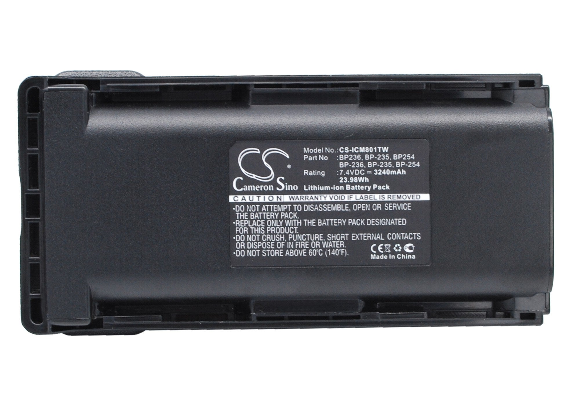 3240mAh Battery - CS-ICM801TW / Li-ion / Volts: 7.4