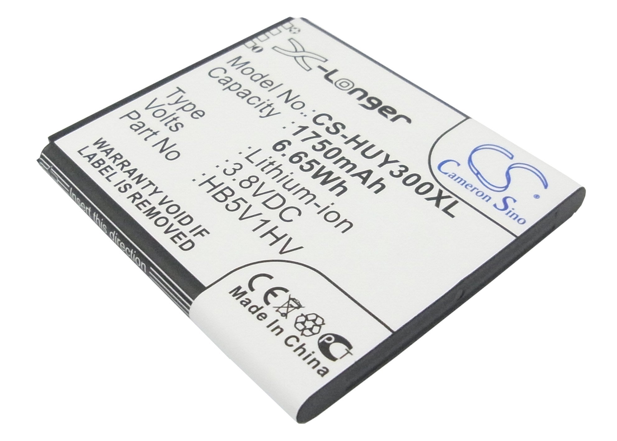 1750mAh Battery - CS-HUY300XL / Li-ion / Volts: 3.8