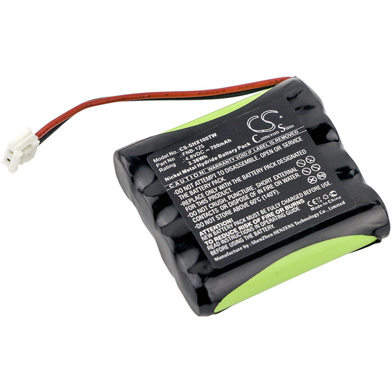 700mAh Battery - CS-SHX100TW / Ni-MH / Volts: 4.8