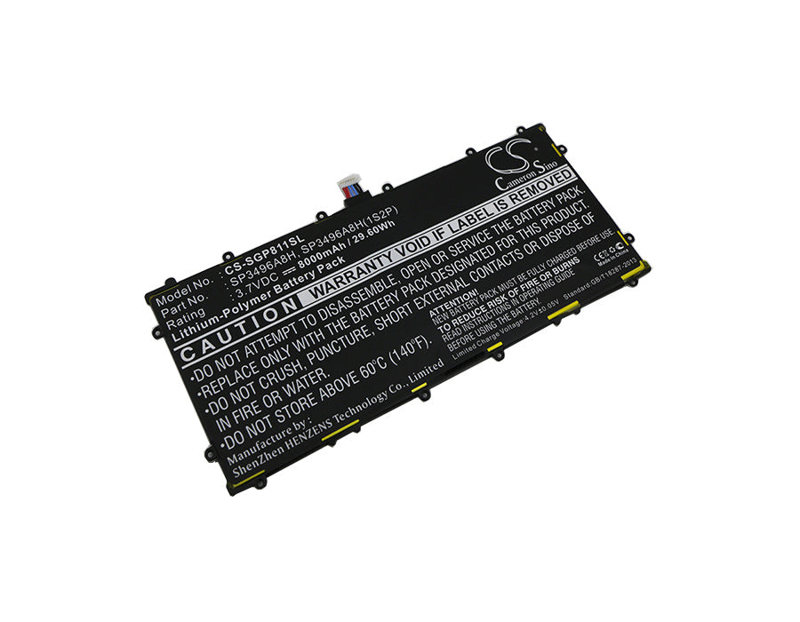 8000mAh Battery - CS-SGP811SL / Li-Polymer / Volts: 3.7