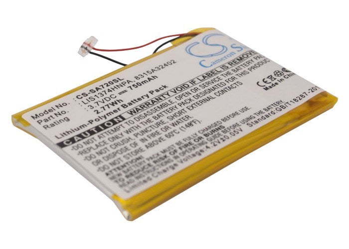 750mAh Battery - CS-SA720SL / Li-Polymer / Volts: 3.7