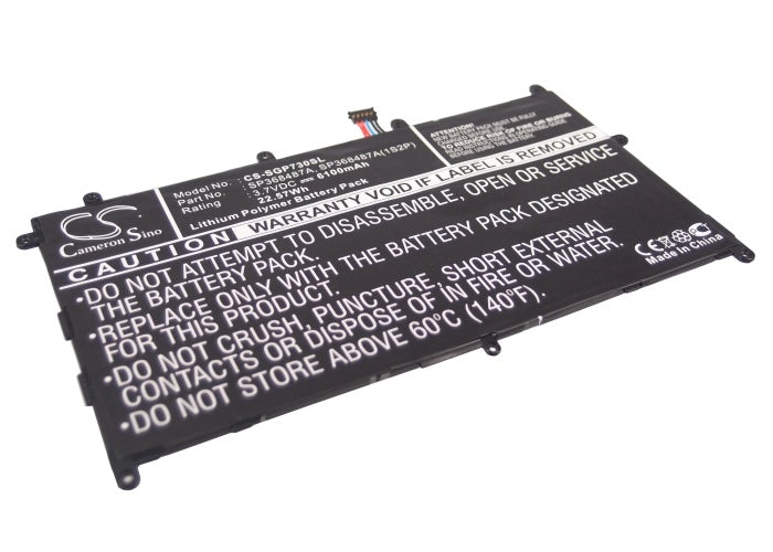 6100mAh Battery - CS-SGP730SL / Li-Polymer / Volts: 3.7