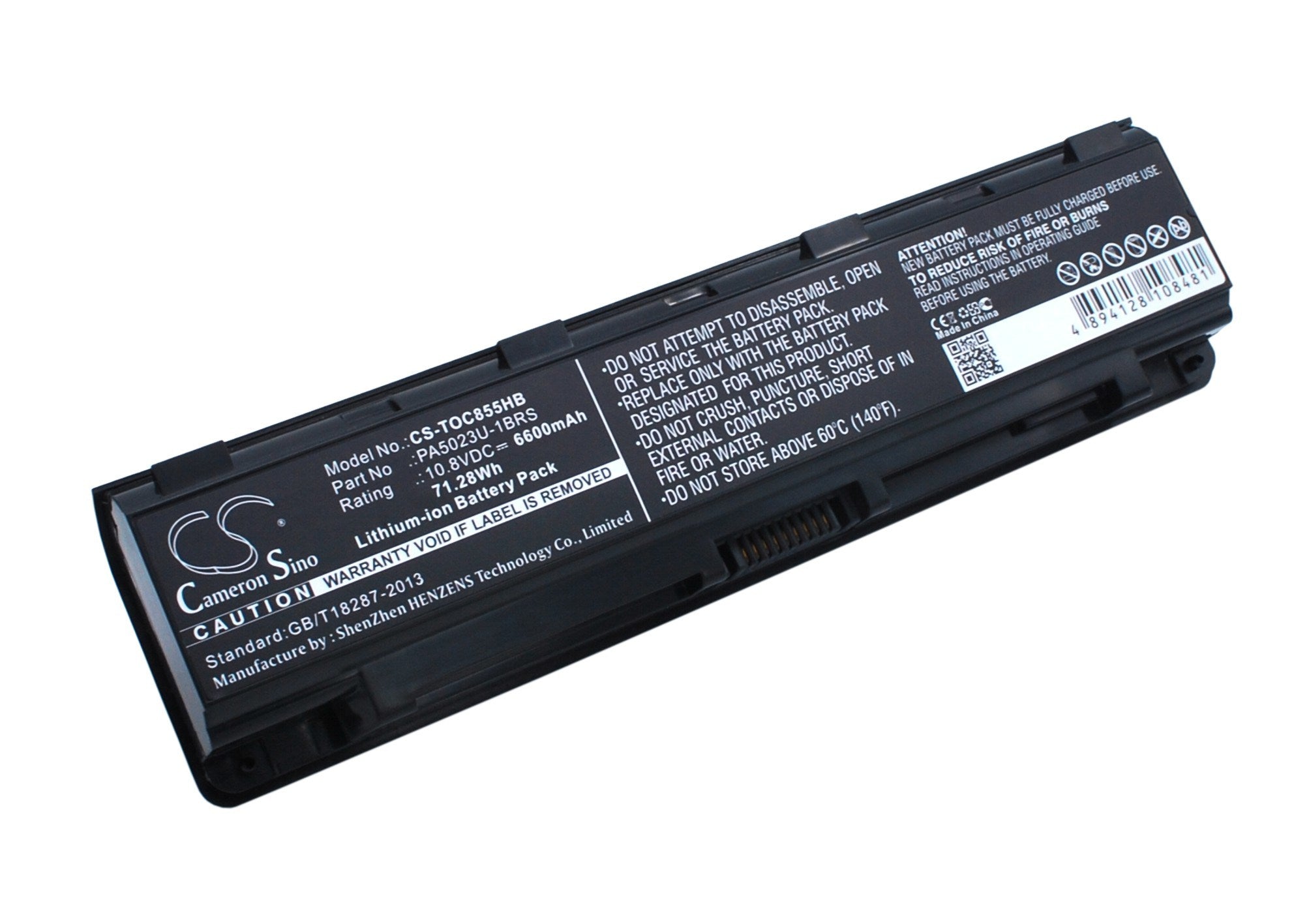 6600mAh Battery - CS-TOC855HB / Li-ion / Volts: 10.8