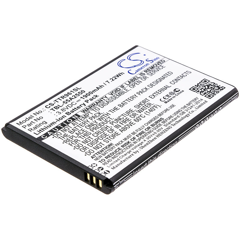 1900mAh Battery - CS-TTR961SL / Li-ion / Volts: 3.8