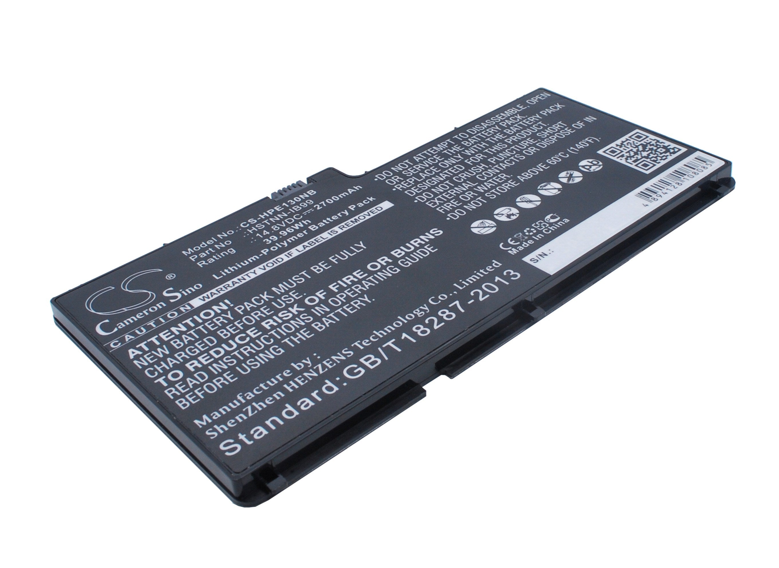 2700mAh Battery - CS-HPE130NB / Li-Polymer / Volts: 14.8