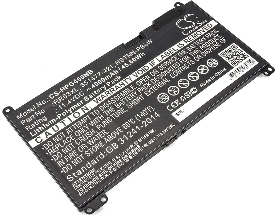 4000mAh Battery - CS-HPG450NB / Li-Polymer / Volts: 11.4