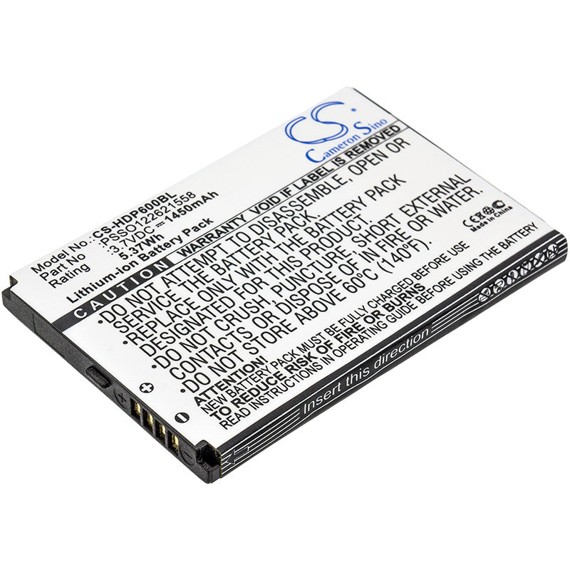 1450mAh Battery - CS-HDP600BL / Li-ion / Volts: 3.7