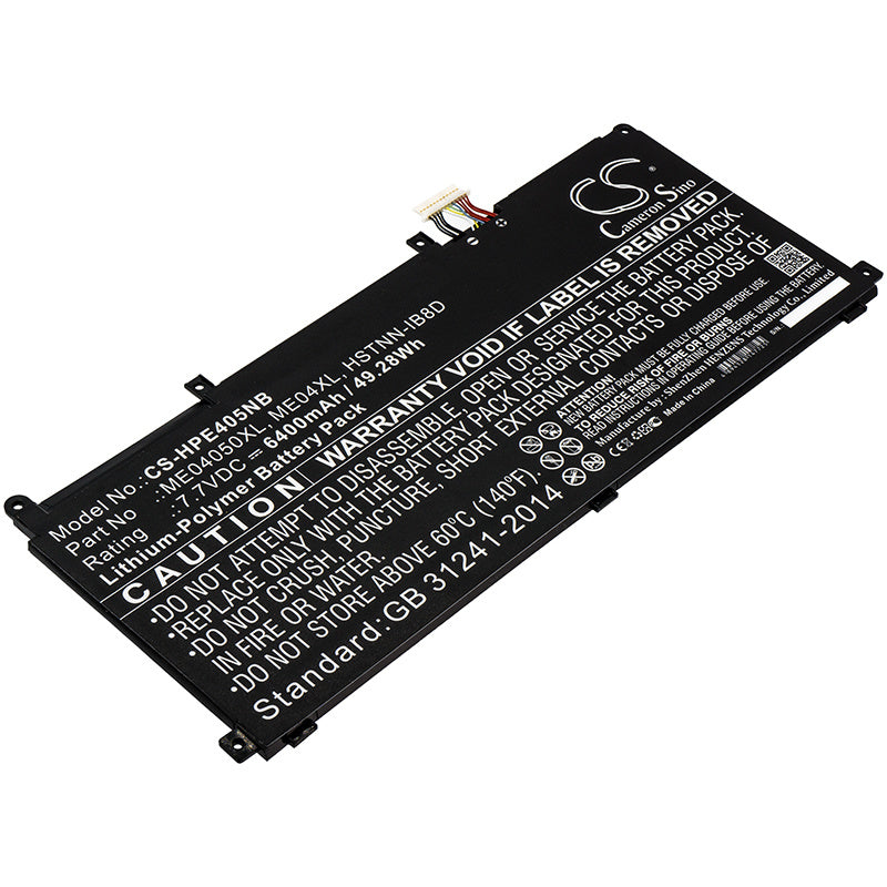 6400mAh Battery - CS-HPE405NB / Li-Polymer / Volts: 7.7