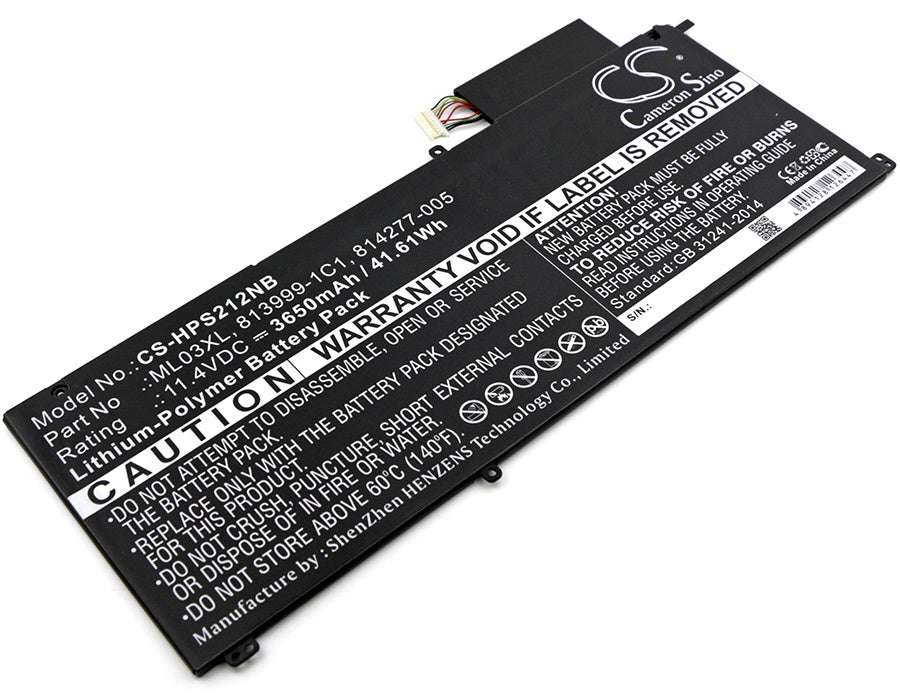 3650mAh Battery - CS-HPS212NB / Li-Polymer / Volts: 11.4