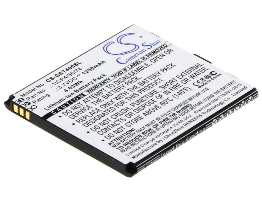 1250mAh Battery - CS-GST400SL / Li-ion / Volts: 3.7V