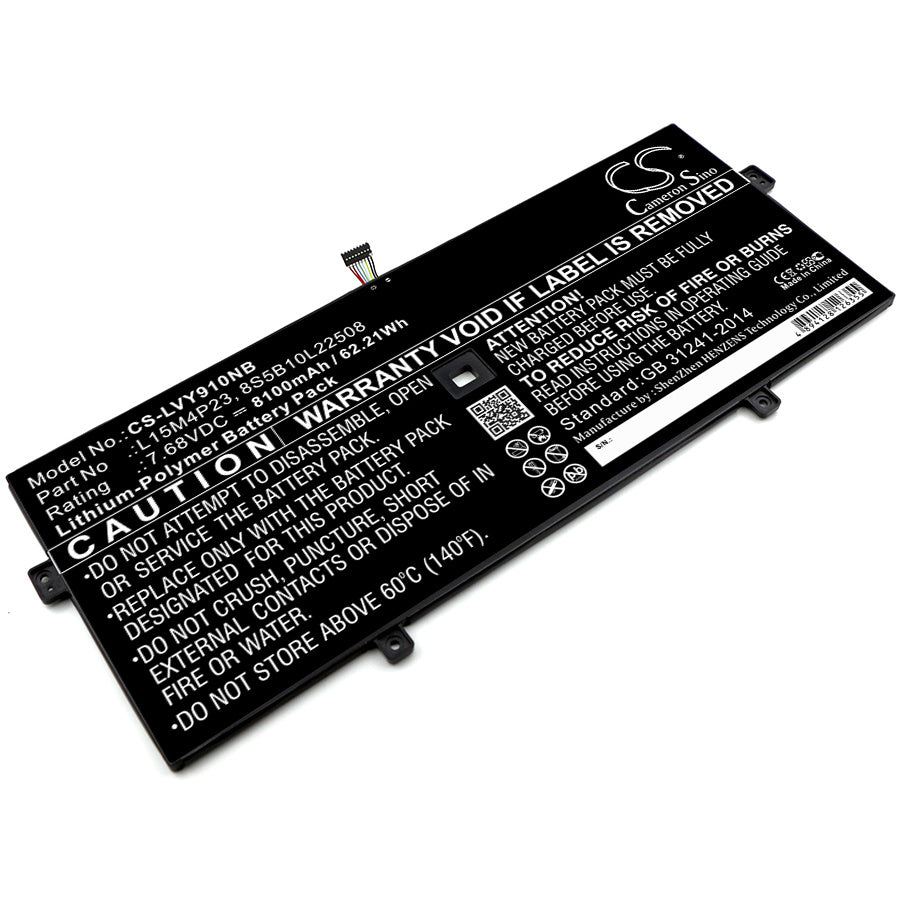 8100mAh Battery - CS-LVY910NB / Li-Polymer / Volts: 7.68
