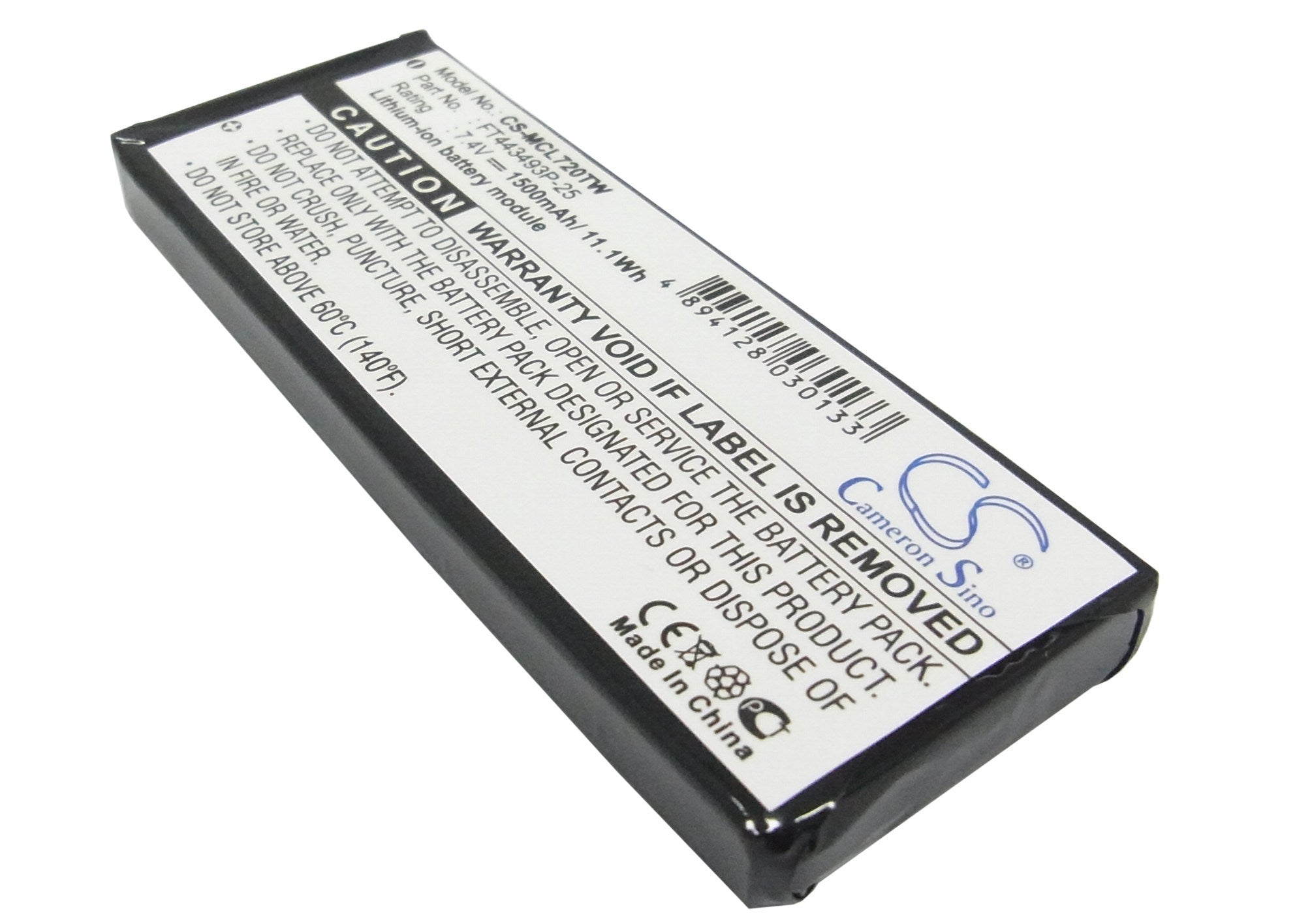 1500mAh Battery - CS-MCL720TW / Li-ion / Volts: 7.4