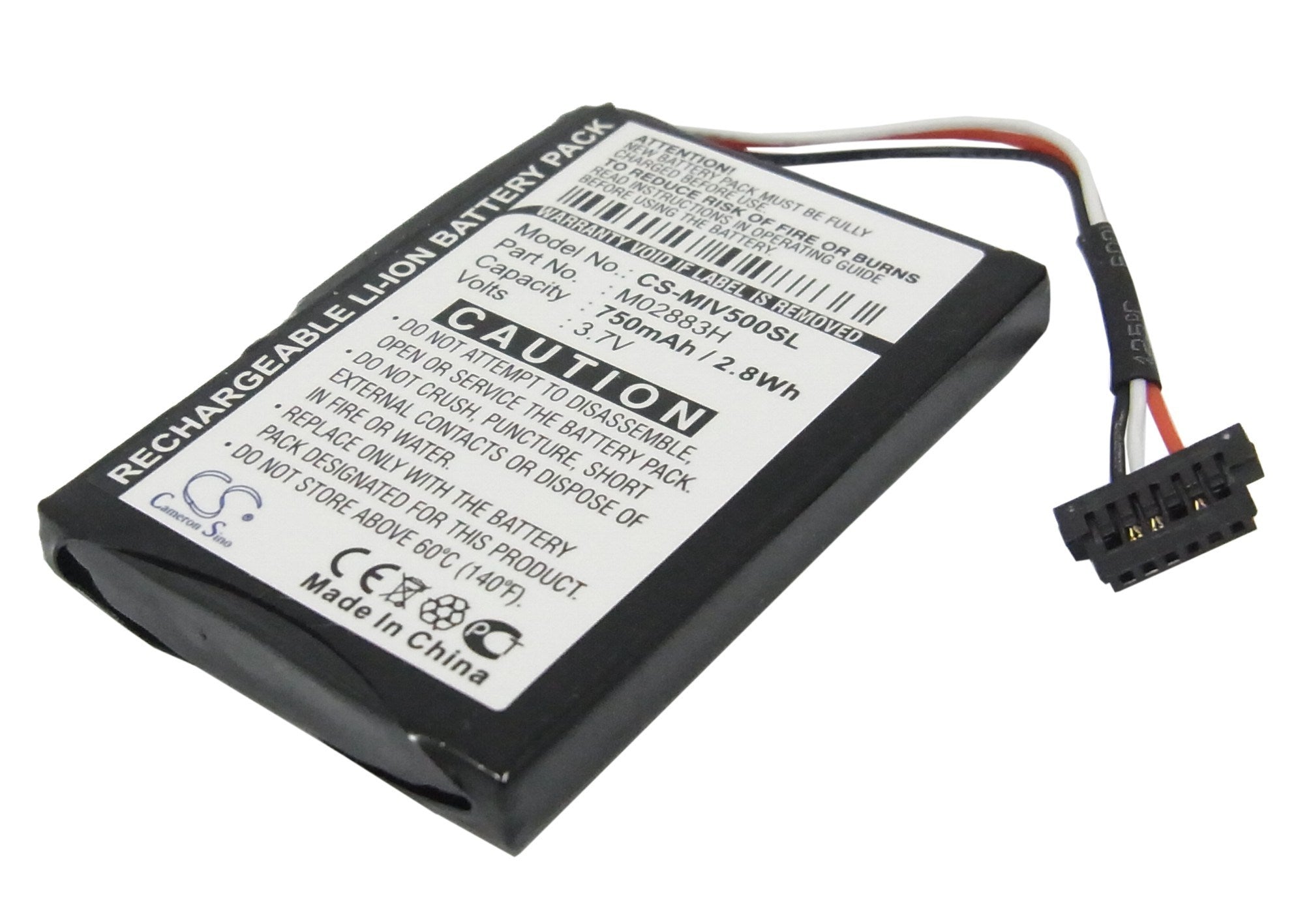 750mAh Battery - CS-MIV500SL / Li-ion / Volts: 3.7