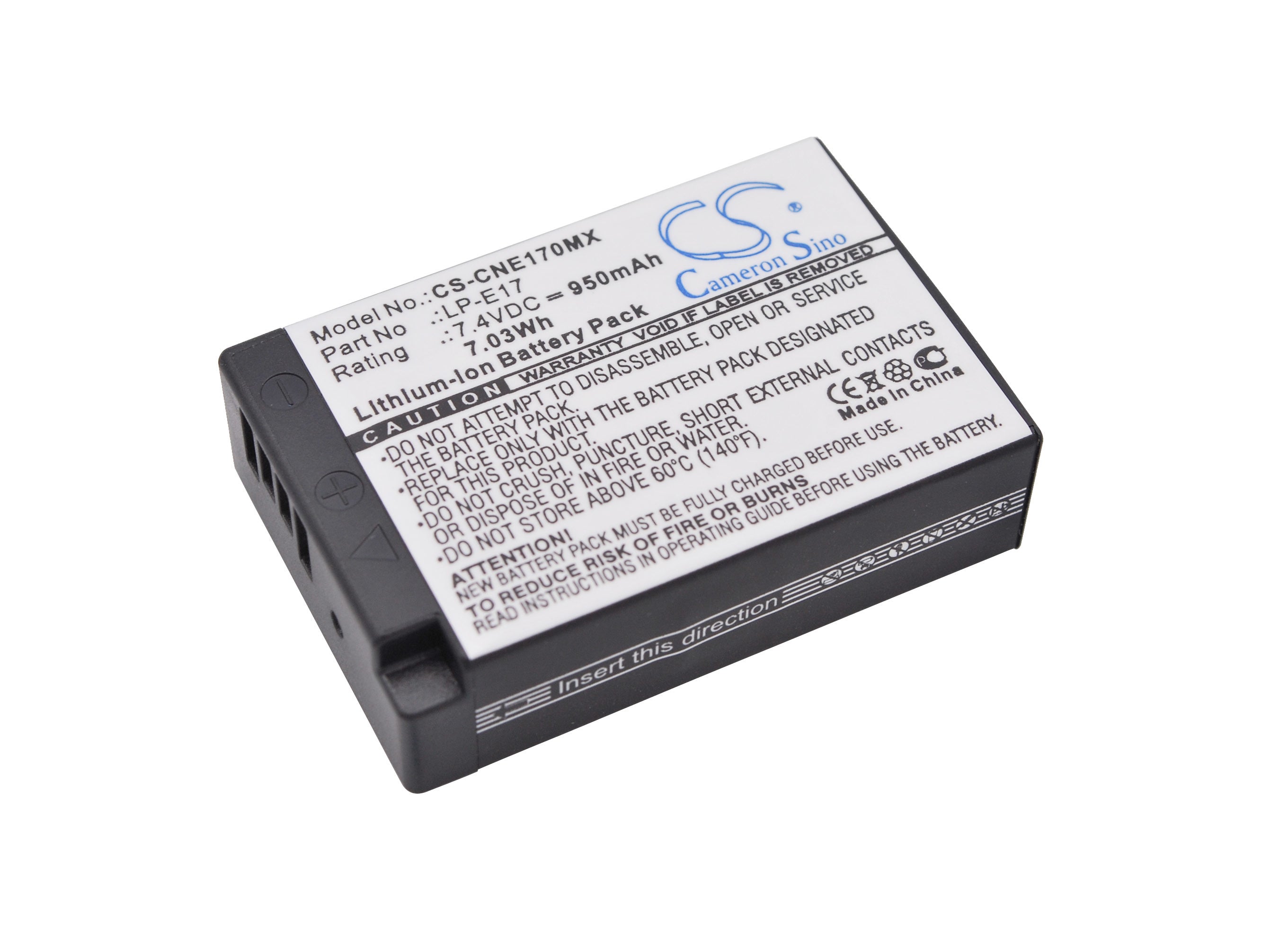 950mAh Battery - CS-CNE170MX / Li-ion / Volts: 7.4