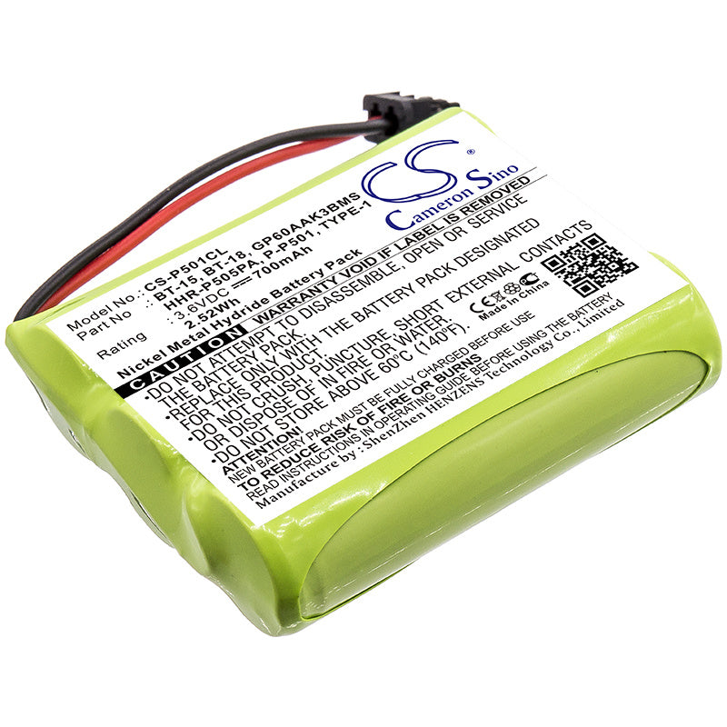 700mAh Battery - CS-P501CL / Ni-MH / Volts: 3.6