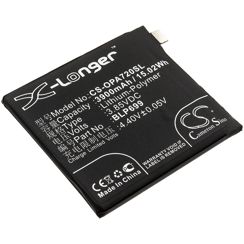 3900mAh Battery - CS-OPA720SL / Li-Polymer / Volts: 3.85