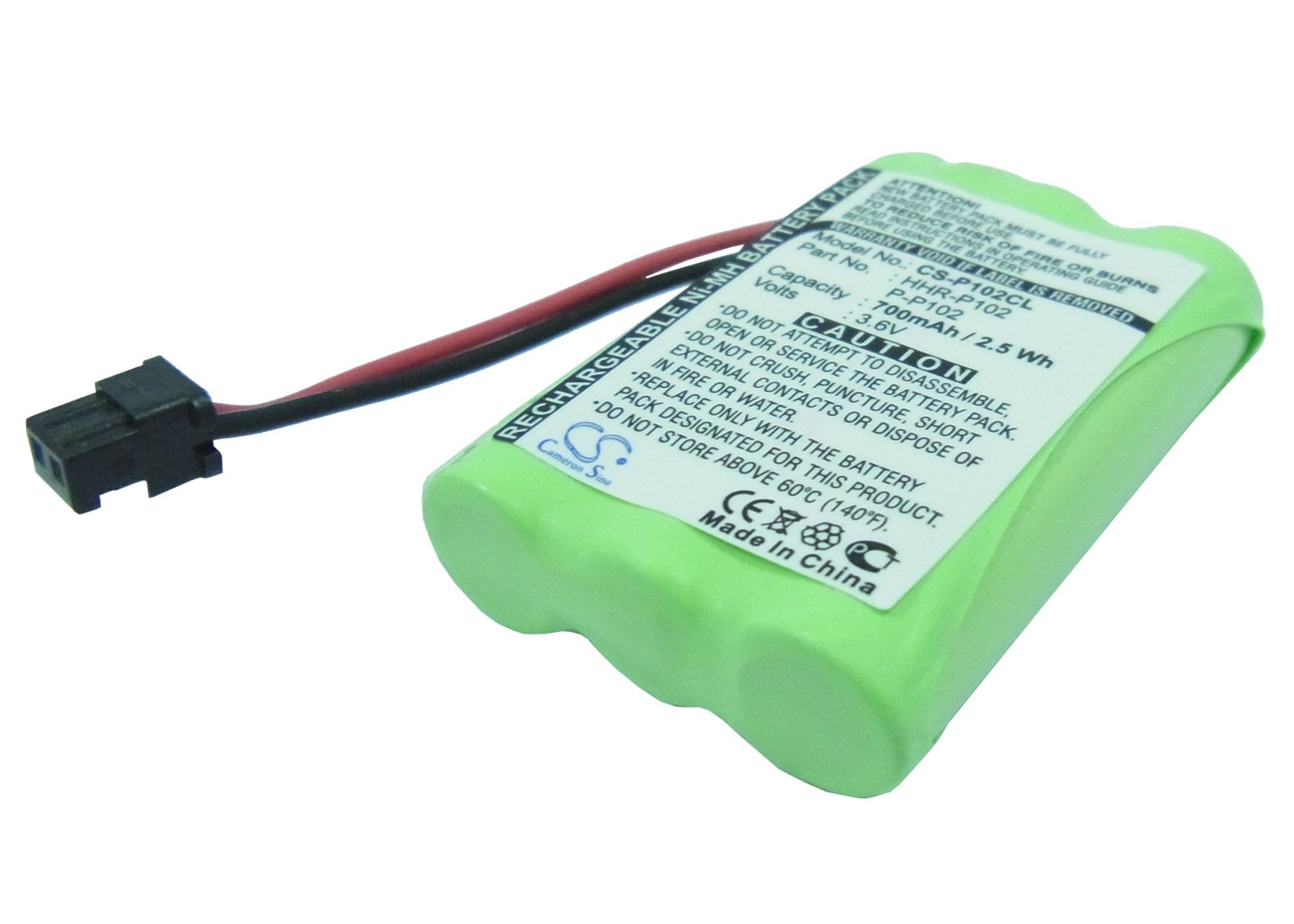 700mAh Battery - CS-P102CL / Ni-MH / Volts: 3.6