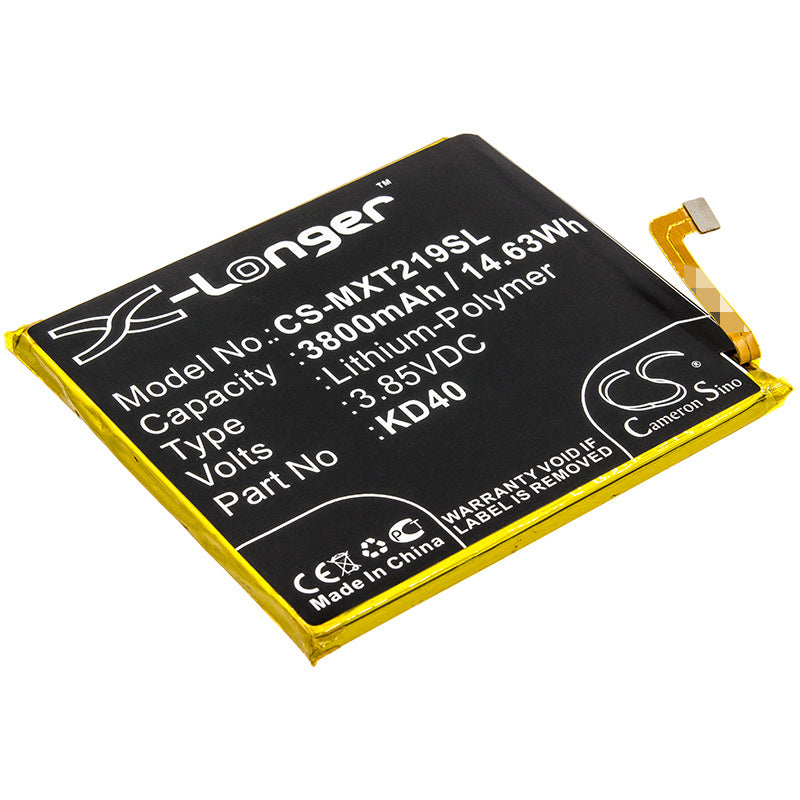 3800mAh Battery - CS-MXT219SL / Li-Polymer / Volts: 3.85