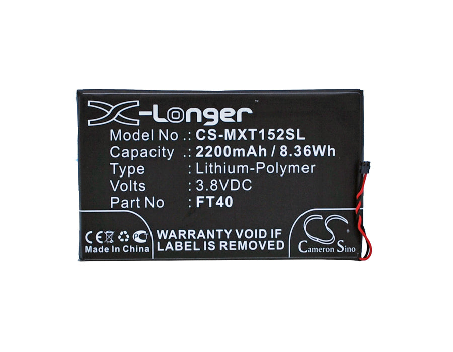 2200mAh Battery - CS-MXT152SL / Li-Polymer / Volts: 3.8